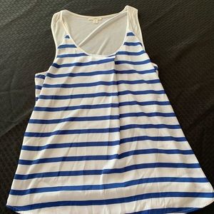 Caslon Nordstrom brand blue striped tank
